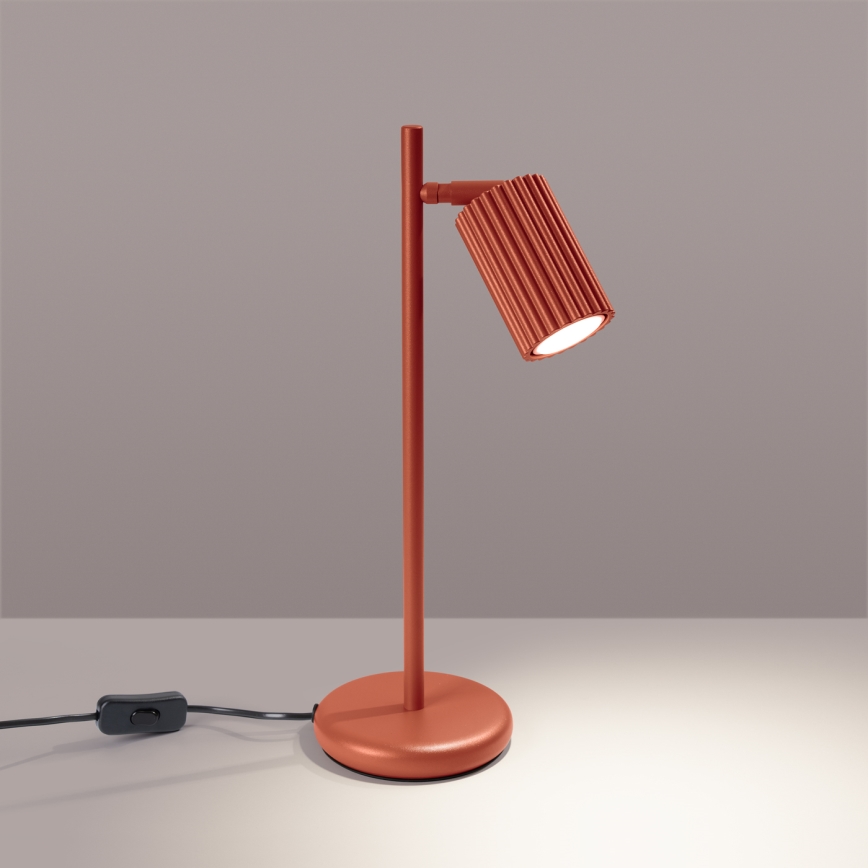 Candeeiro de mesa KARBON 1xGU10/10W/230V vermelho