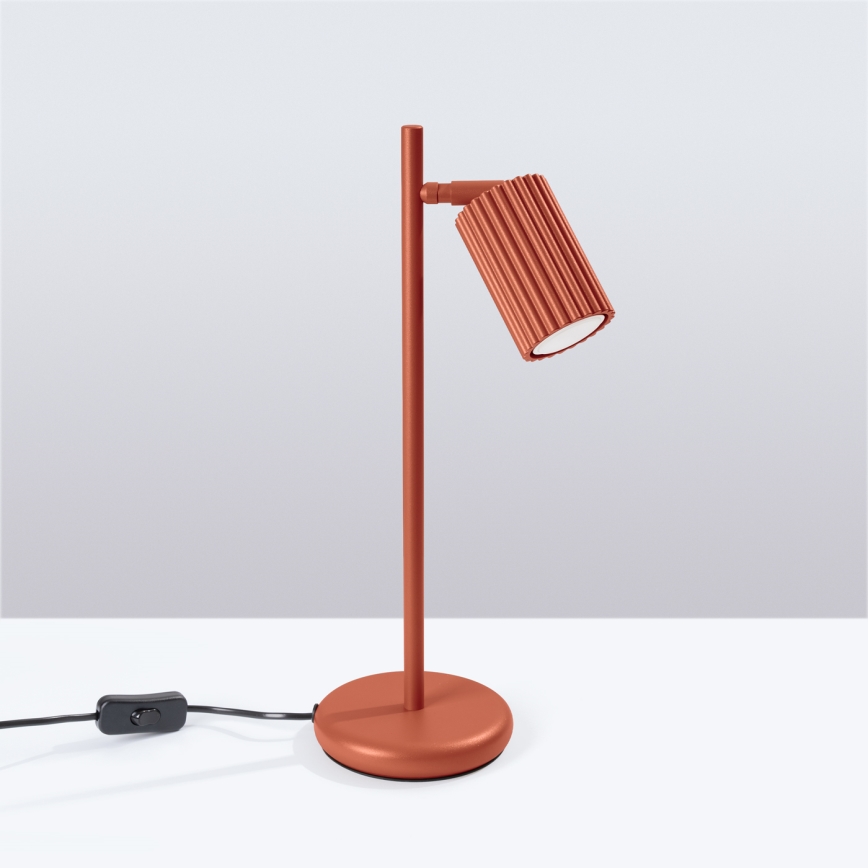 Candeeiro de mesa KARBON 1xGU10/10W/230V vermelho