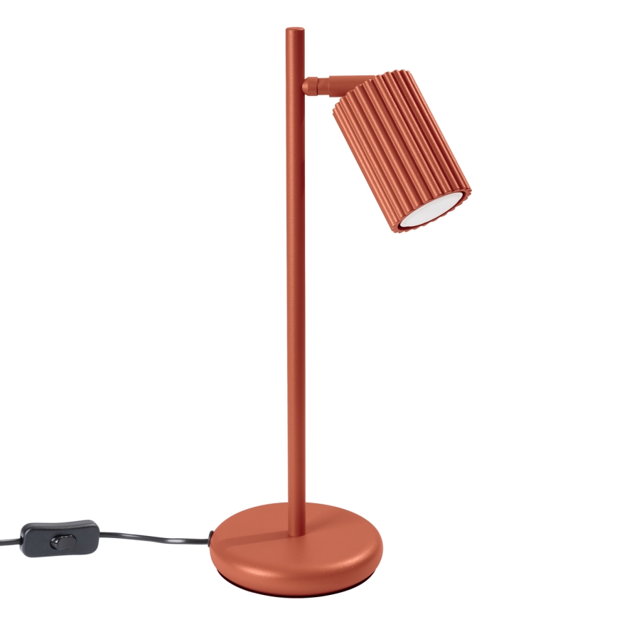Candeeiro de mesa KARBON 1xGU10/10W/230V vermelho