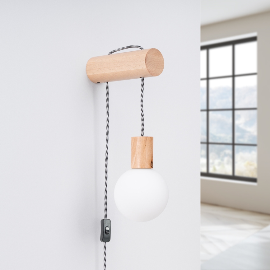 Candeeiro de parede NIBMI 1xG9/8W/230V faia