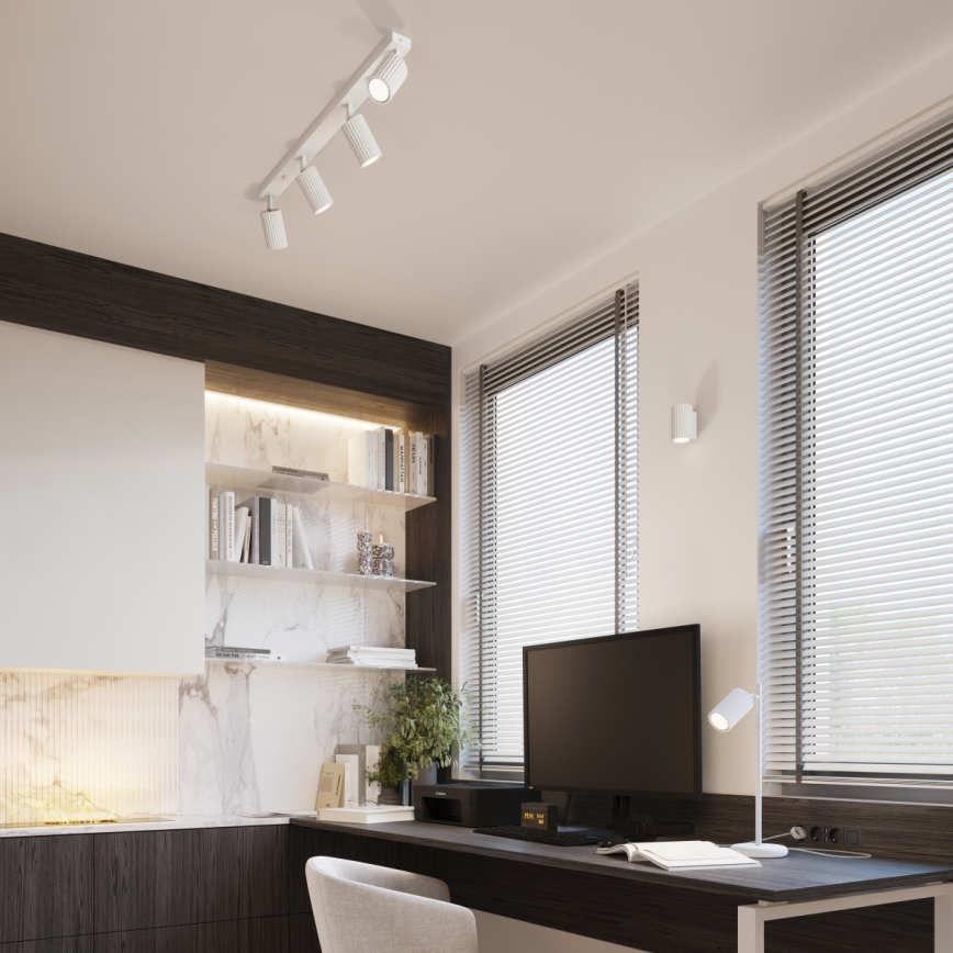 Iluminação de parede KARBON 1xGU10/10W/230V branco