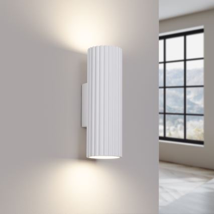 Iluminação de parede KARBON 2xGU10/10W/230V branco