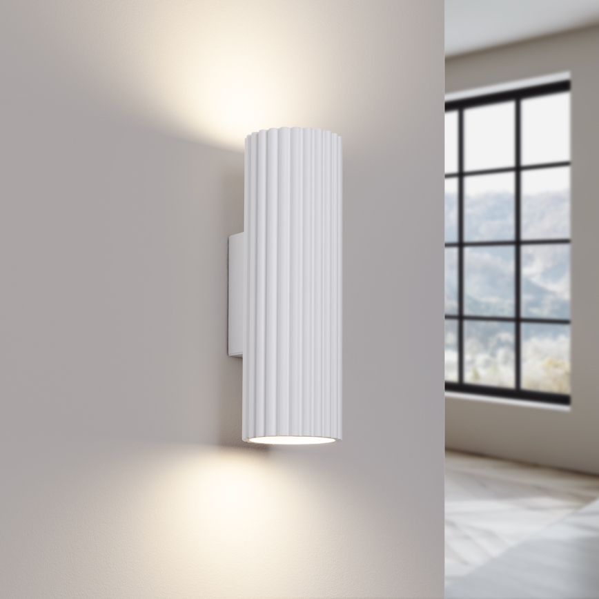 Iluminação de parede KARBON 2xGU10/10W/230V branco