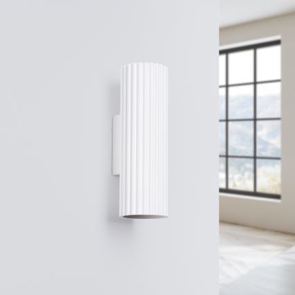 Iluminação de parede KARBON 2xGU10/10W/230V branco