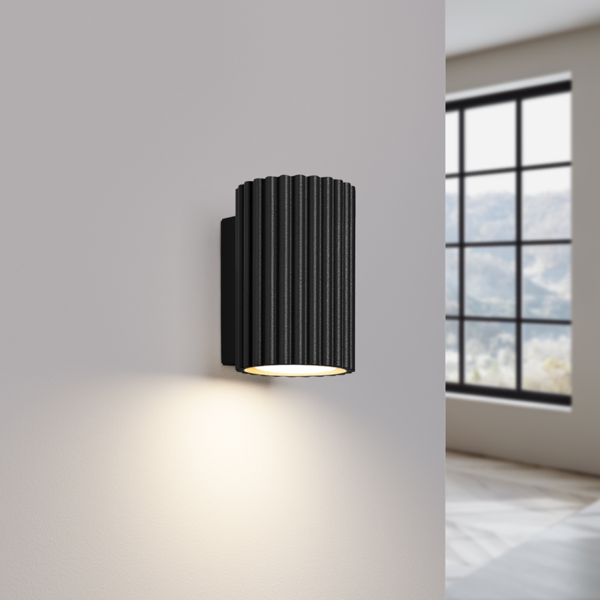 Iluminação de parede KARBON 1xGU10/10W/230V preto