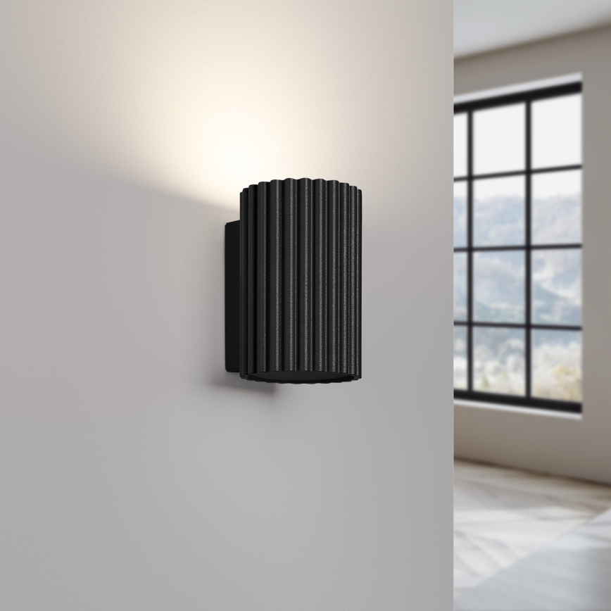 Iluminação de parede KARBON 1xGU10/10W/230V preto