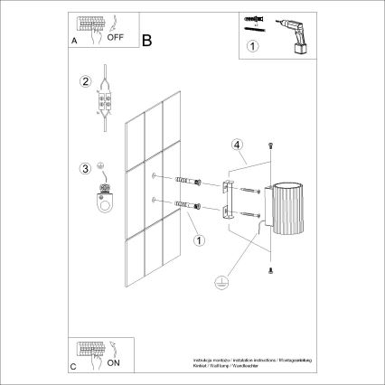 Iluminação de parede KARBON 1xGU10/10W/230V preto
