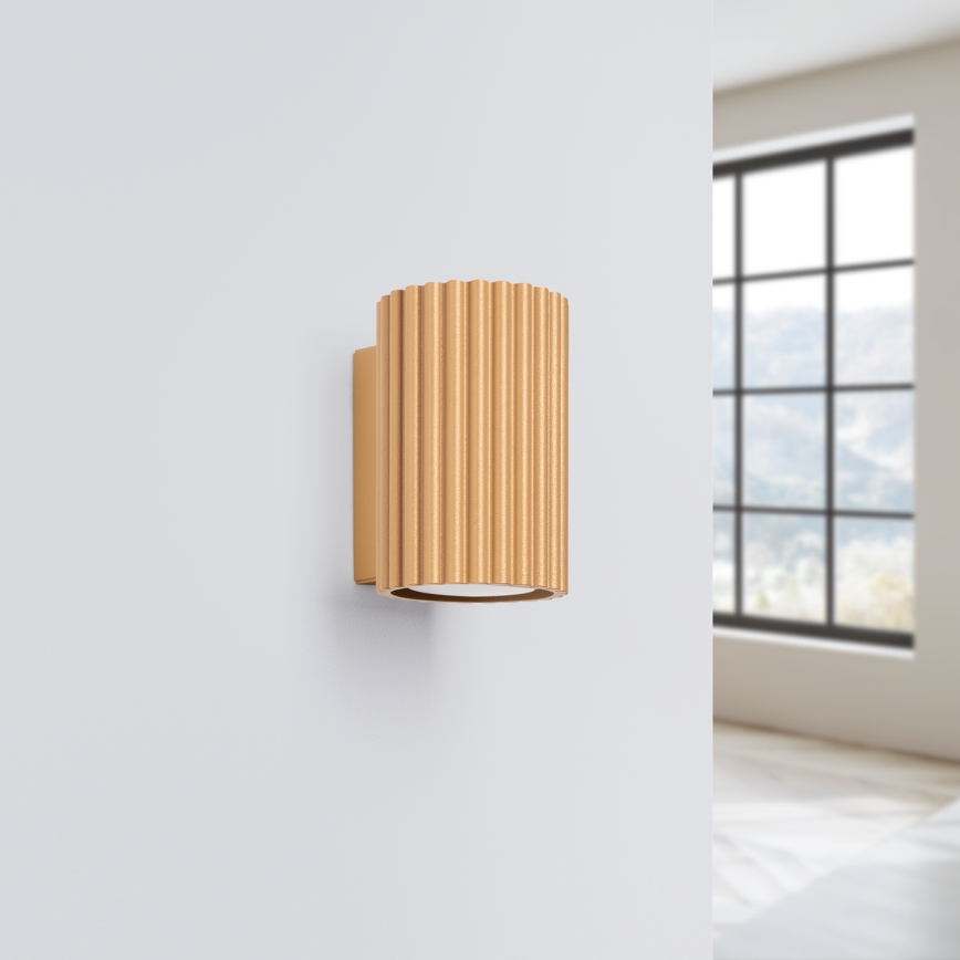 Iluminação de parede KARBON 1xGU10/10W/230V dourado