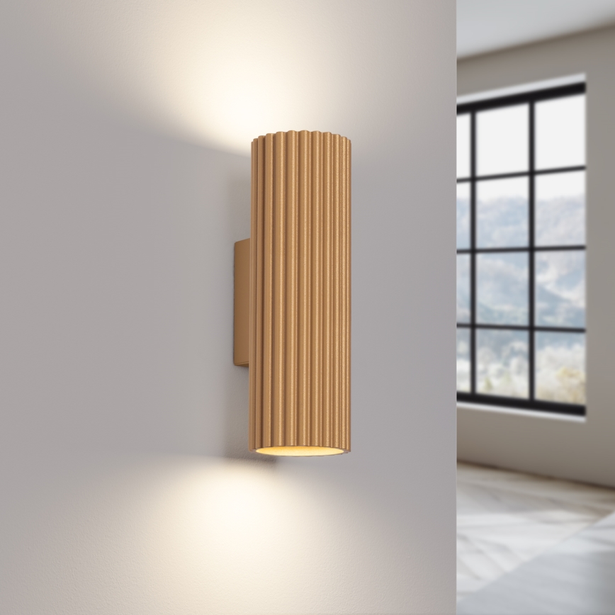 Iluminação de parede KARBON 2xGU10/10W/230V dourado
