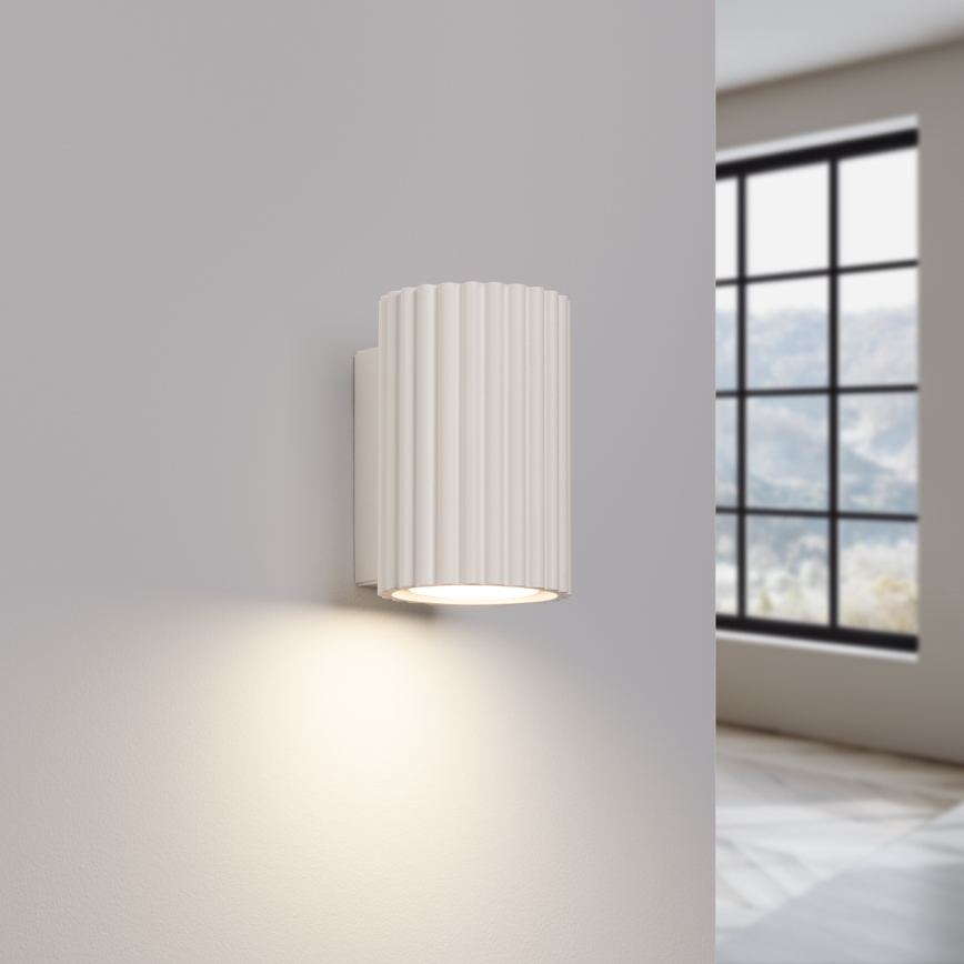 Iluminação de parede KARBON 1xGU10/10W/230V creme