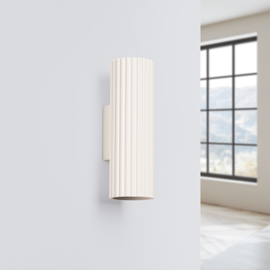Iluminação de parede KARBON 2xGU10/10W/230V creme