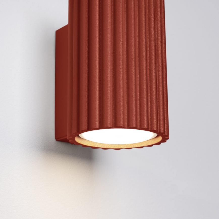 Iluminação de parede KARBON 1xGU10/10W/230V vermelho