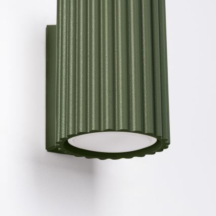 Iluminação de parede KARBON 1xGU10/10W/230V verde