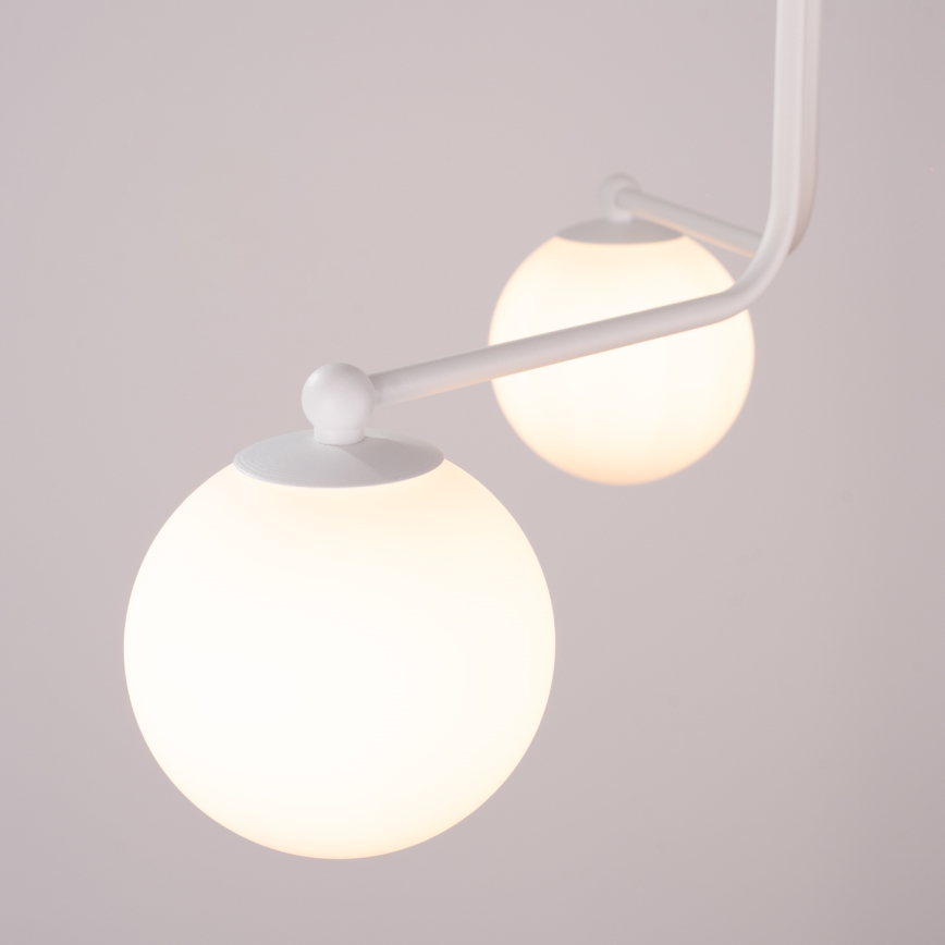 Candeeiro suspenso ASTRAL 3xG9/8W/230V branco