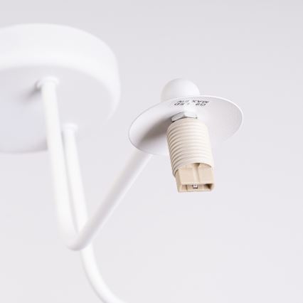Candeeiro suspenso ASTRAL 3xG9/8W/230V branco