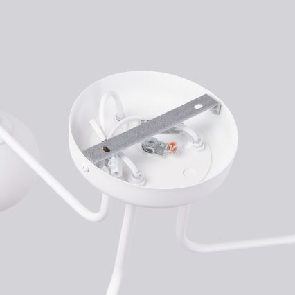 Candeeiro suspenso ASTRAL 3xG9/8W/230V branco