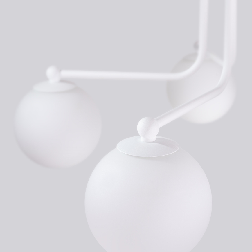 Candeeiro suspenso ASTRAL 5xG9/8W/230V branco