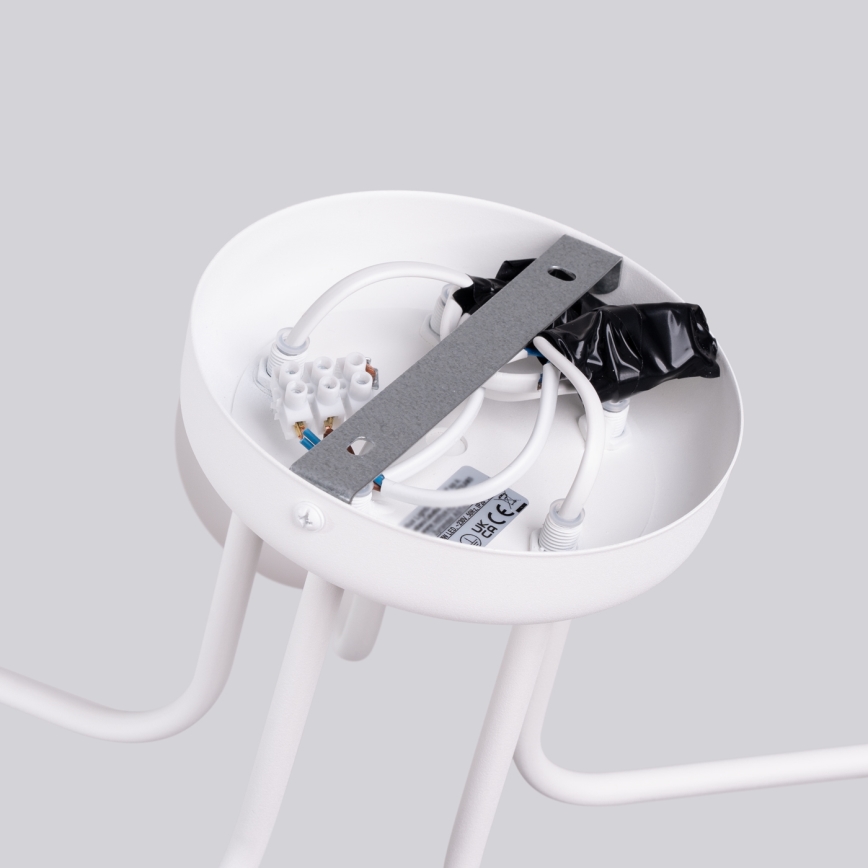 Candeeiro suspenso ASTRAL 5xG9/8W/230V branco