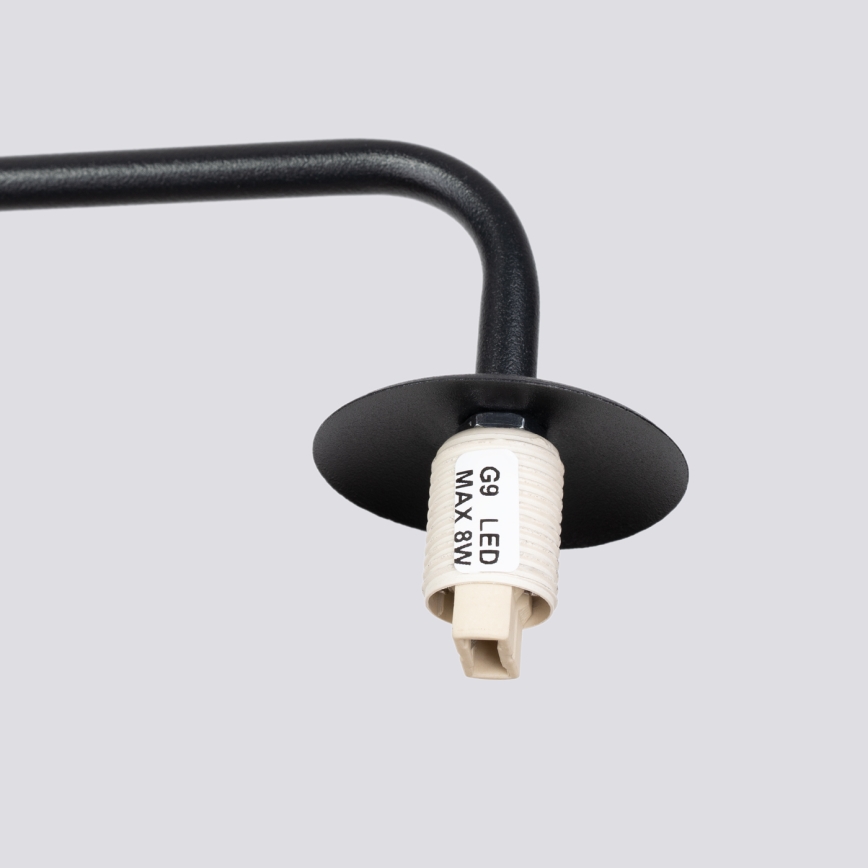 Candeeiro de parede ASTRAL 1xG9/8W/230V preto