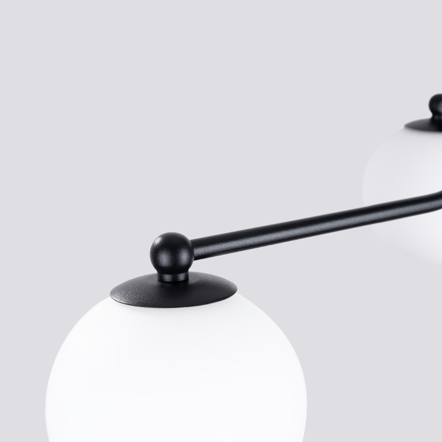 Candeeiro suspenso ASTRAL 3xG9/8W/230V preto