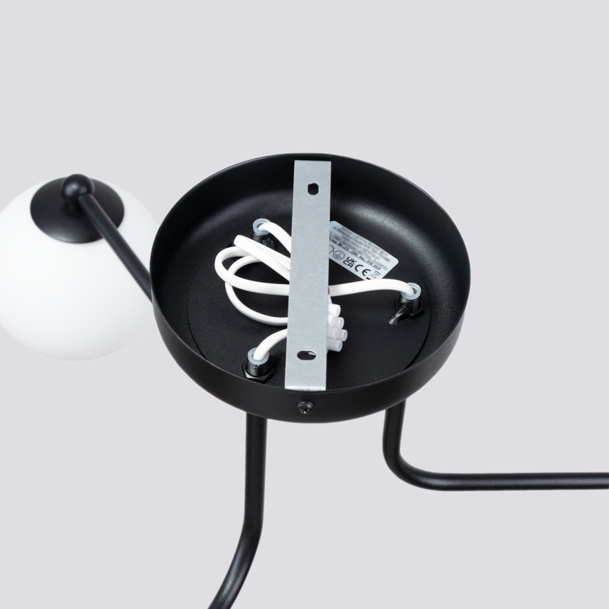 Candeeiro suspenso ASTRAL 3xG9/8W/230V preto