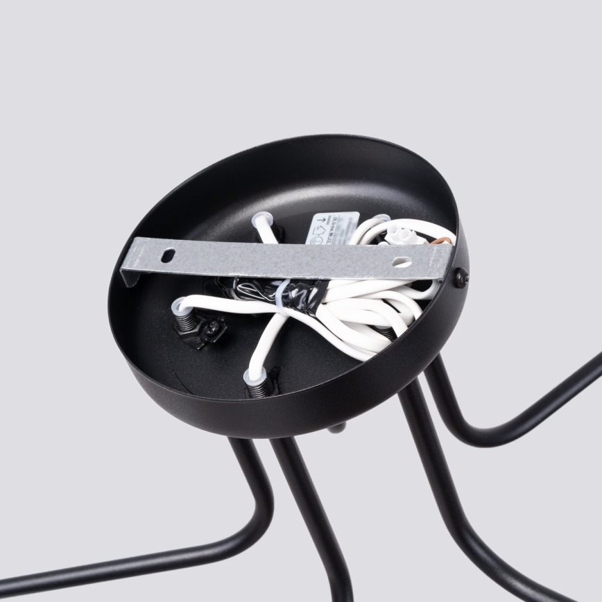 Candeeiro suspenso ASTRAL 5xG9/8W/230V preto