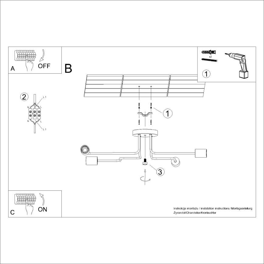 Candeeiro integrado TIMBO 4xE27/15W/230V branco/bege/faia