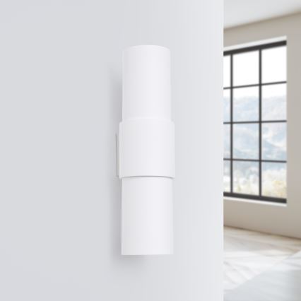 Iluminação de parede FLASH 2xE27/15W/230V branco