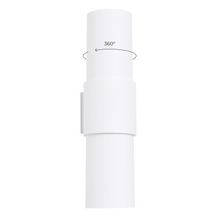 Iluminação de parede FLASH 2xE27/15W/230V branco