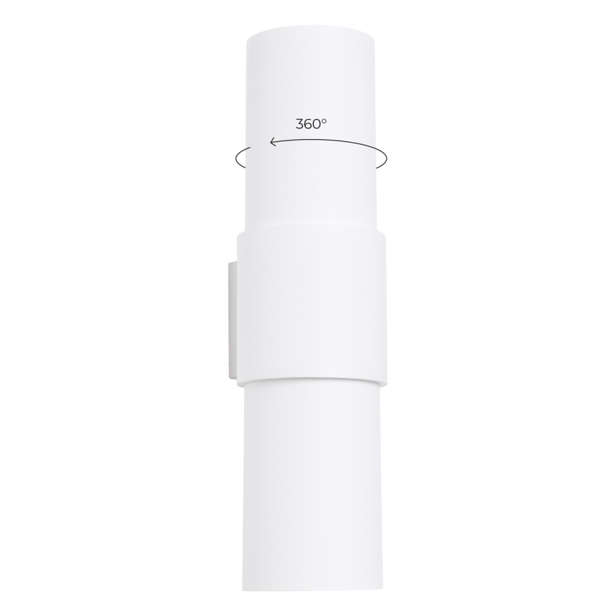 Iluminação de parede FLASH 2xE27/15W/230V branco