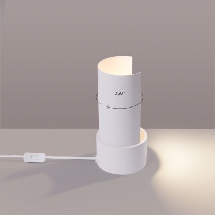 Candeeiro de mesa FLASH 1xE27/15W/230V branco