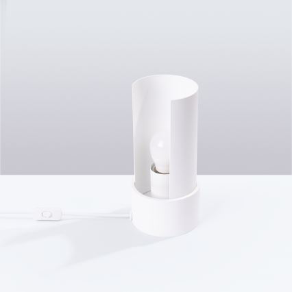 Candeeiro de mesa FLASH 1xE27/15W/230V branco