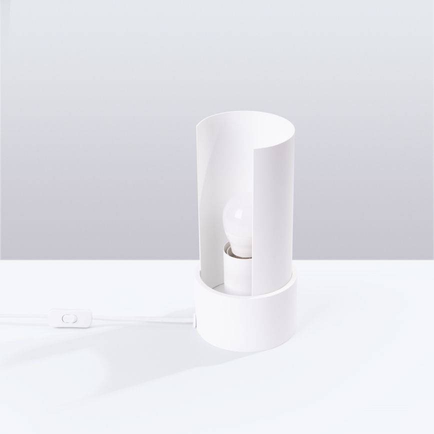Candeeiro de mesa FLASH 1xE27/15W/230V branco