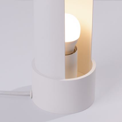 Candeeiro de mesa FLASH 1xE27/15W/230V branco