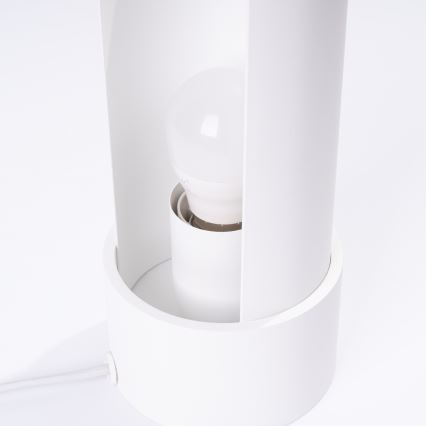 Candeeiro de mesa FLASH 1xE27/15W/230V branco