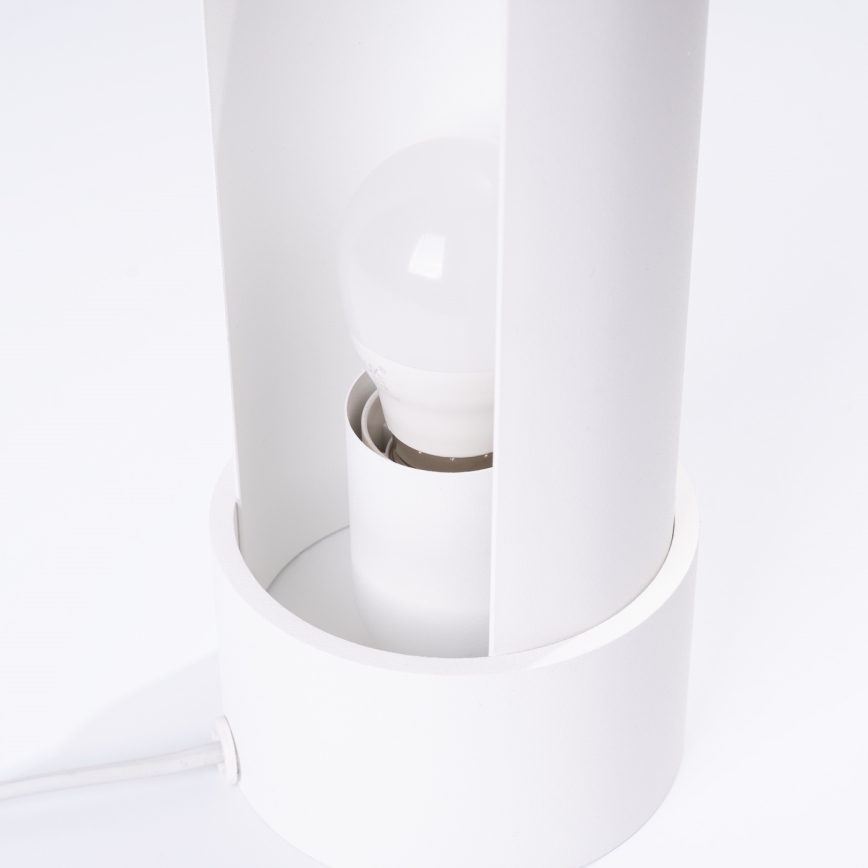 Candeeiro de mesa FLASH 1xE27/15W/230V branco