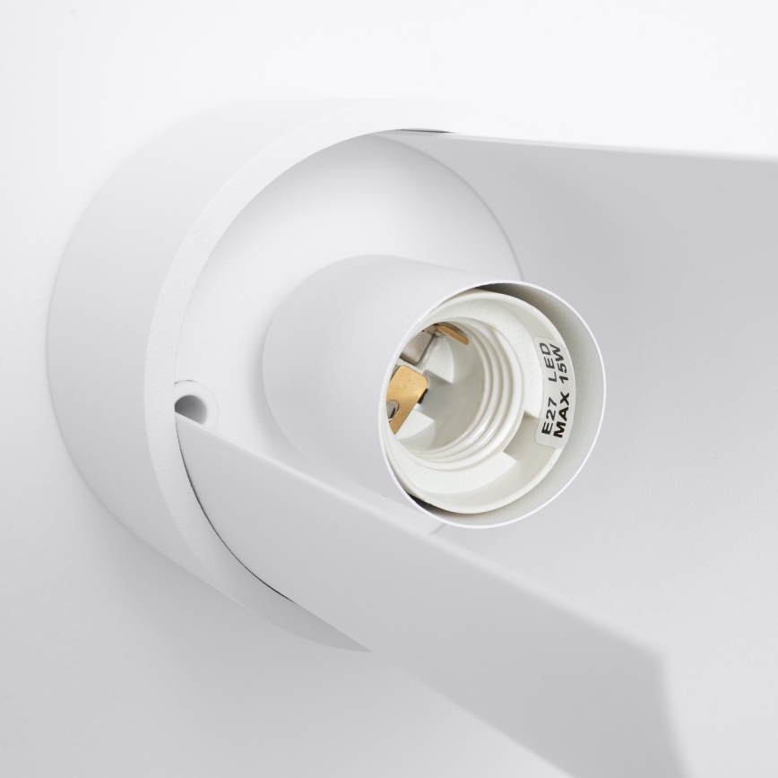 Candeeiro de mesa FLASH 1xE27/15W/230V branco