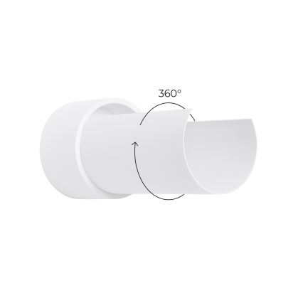 Iluminação de parede FLASH 1xE27/15W/230V branco
