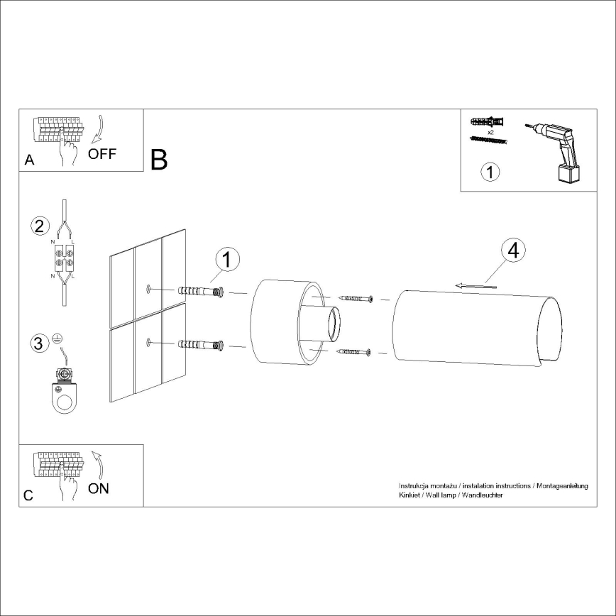 Iluminação de parede FLASH 1xE27/15W/230V branco