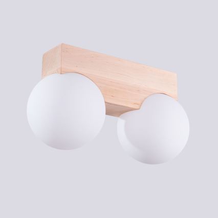 Iluminação de teto BULBO 2xG9/8W/230V faia/branco