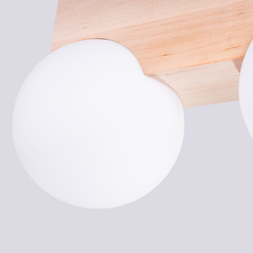 Iluminação de teto BULBO 2xG9/8W/230V faia/branco