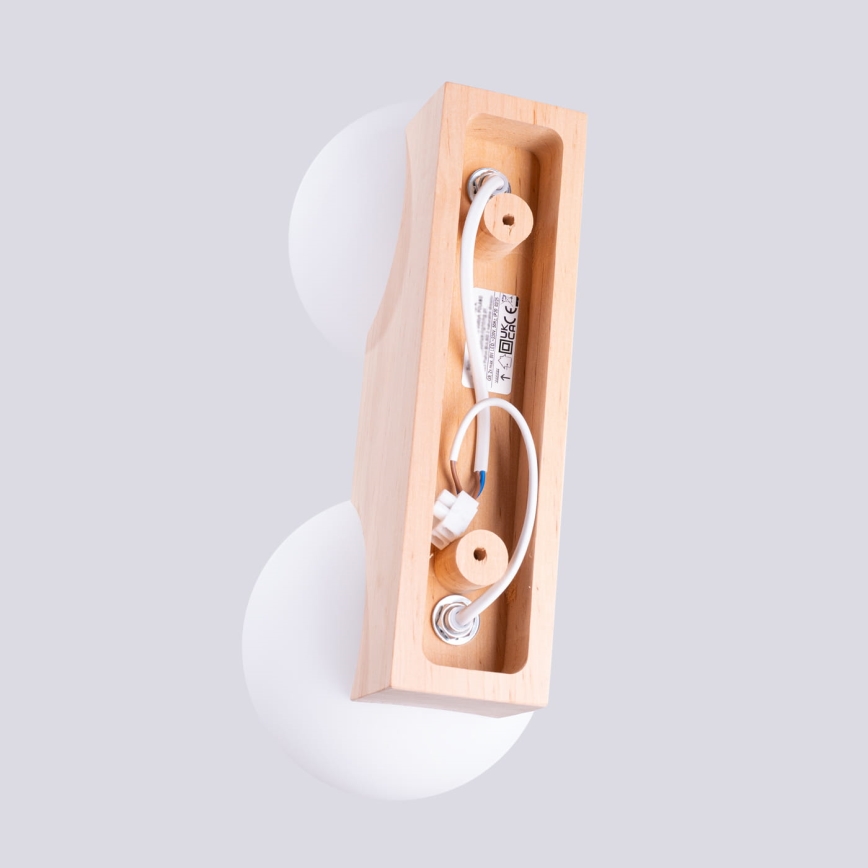 Iluminação de teto BULBO 2xG9/8W/230V faia/branco