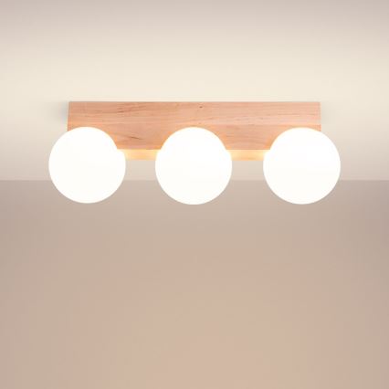 Iluminação de teto BULBO 3xG9/8W/230V faia/branco