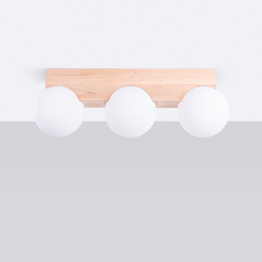 Iluminação de teto BULBO 3xG9/8W/230V faia/branco