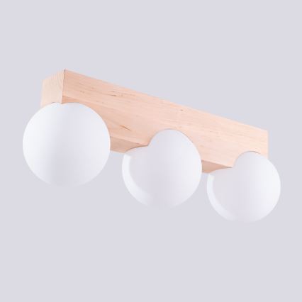 Iluminação de teto BULBO 3xG9/8W/230V faia/branco