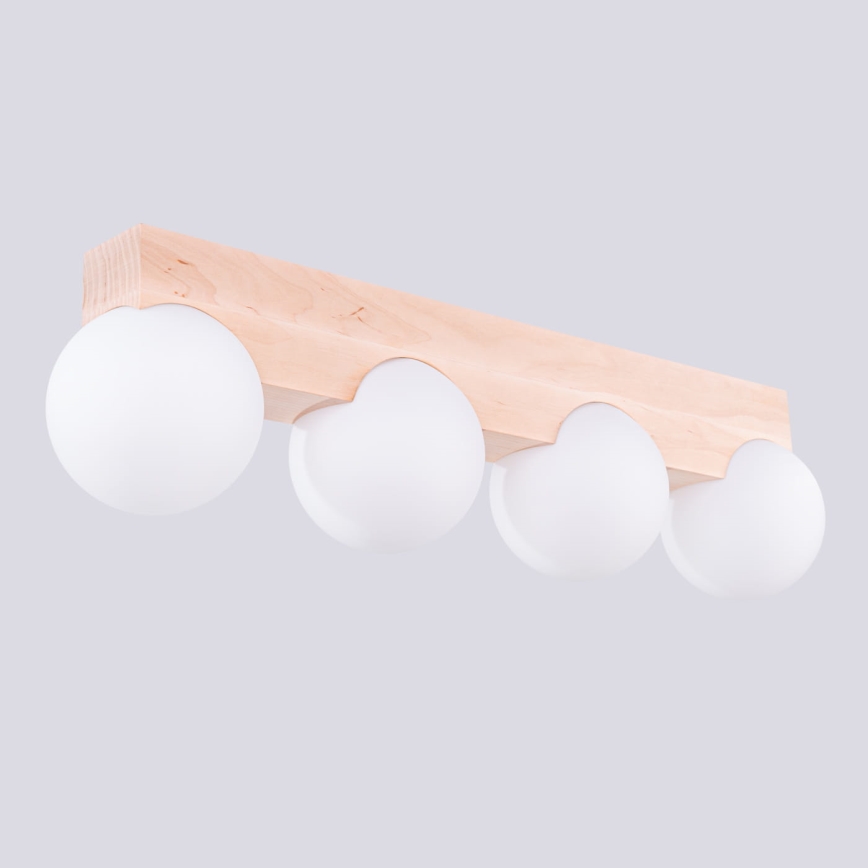 Iluminação de teto BULBO 4xG9/8W/230V faia/branco