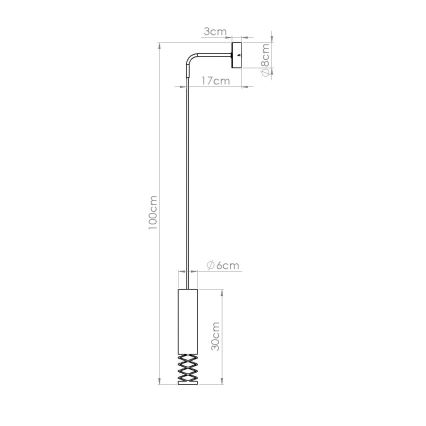 Candeeiro de parede LAMI 1xGU10/10W/230V branco