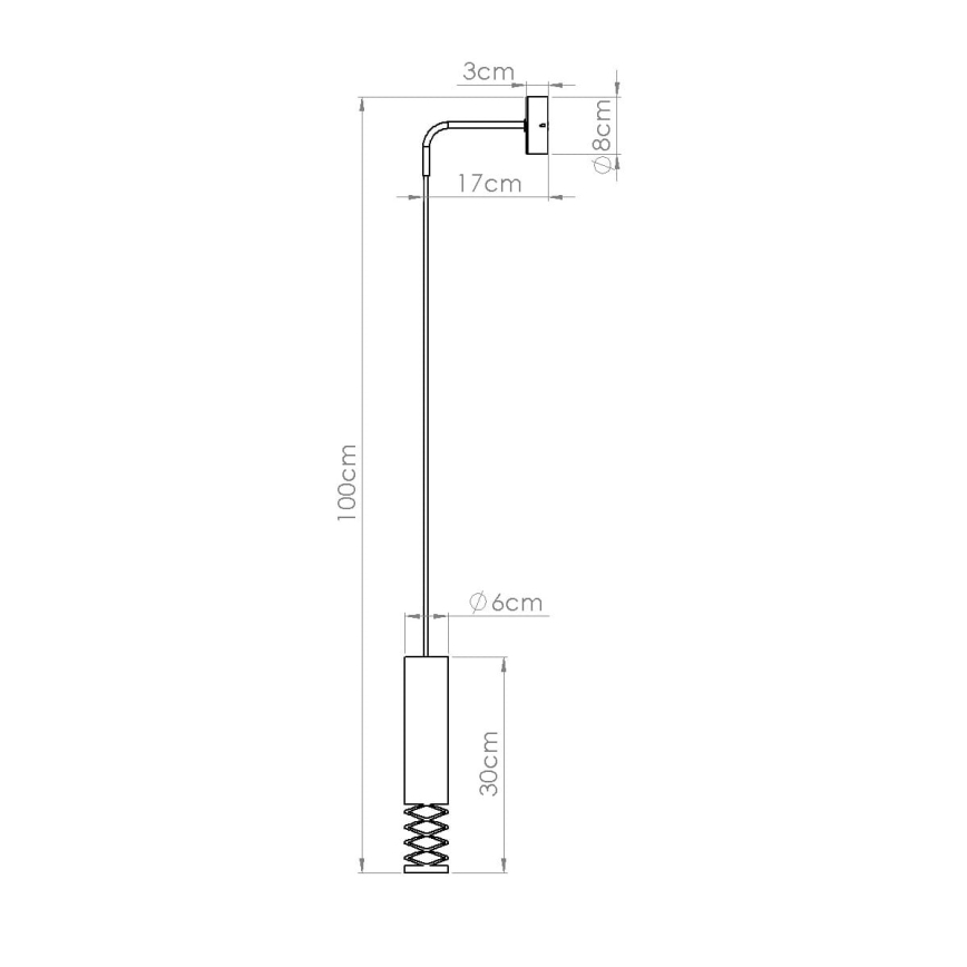 Candeeiro de parede LAMI 1xGU10/10W/230V branco