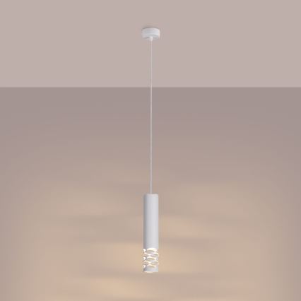 Candeeiro suspenso LIRO 1xGU10/10W/230V branco