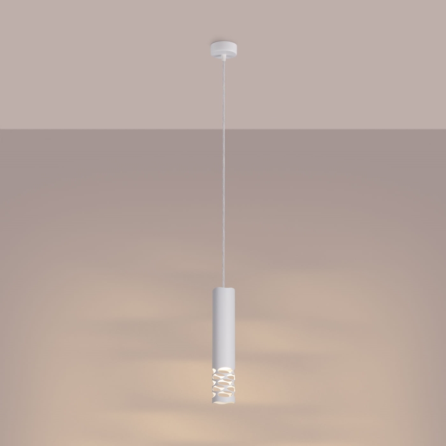 Candeeiro suspenso LIRO 1xGU10/10W/230V branco